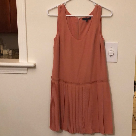 Banana Republic pleated peach dress. - Picture 2 of 5